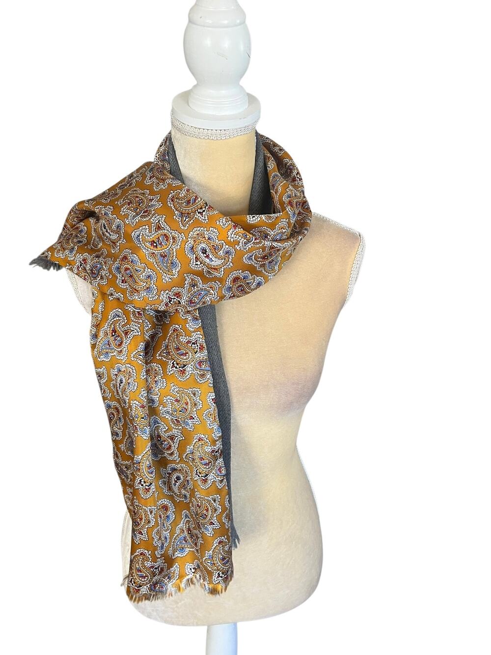 Vintage Royal Scot Zephyr Wool Scarf Paisley